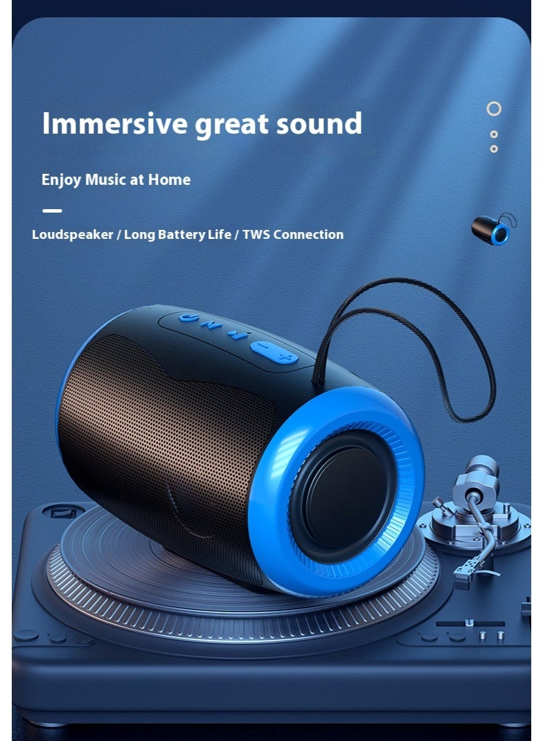 Bluetooth Speaker, Loud Stereo Dual Pairing Portable Subwoofer, For Outdoor/ Home/ Party/ Gift, Support AUX/ USB/ TF Card/ Wireless Connect - Image 2