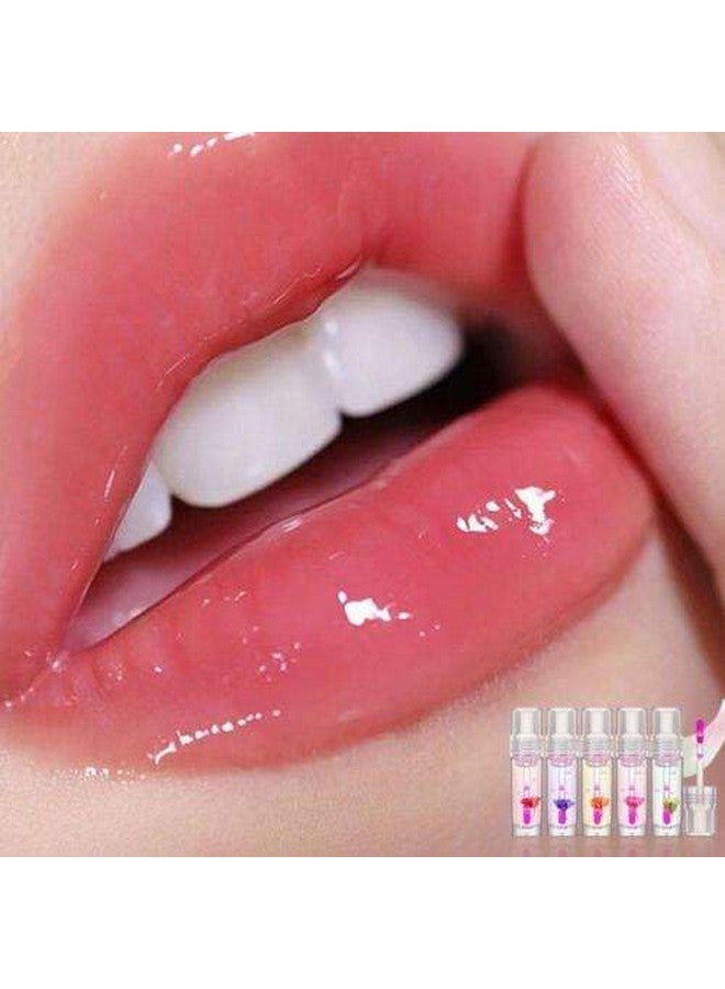 VBA Color Change Flower Lip Oil Transparent Lipstick Waterproof Lasting Moisturizing Liquid Lipgloss (SHADE A) - Image 3