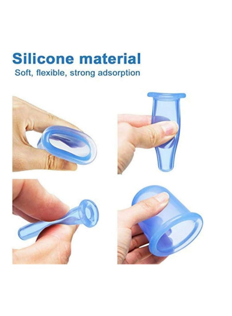 7pcs Vacuum Silicone Cupping Chinese Medicine Meridian Health Cups Health Care Cupping Device Face Eyes Body Massage For Home - Image 5