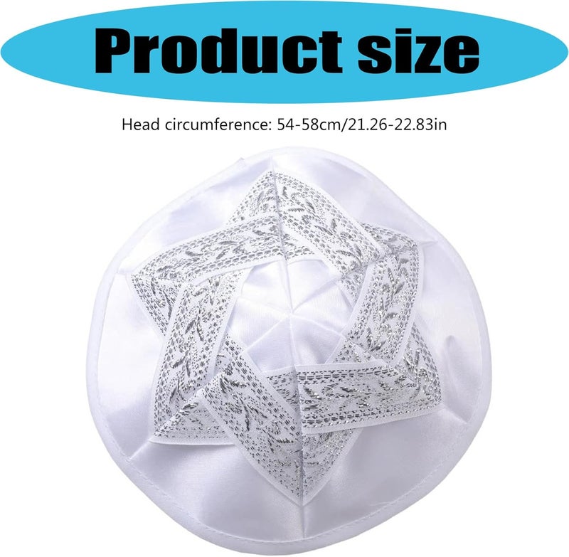 Kufi Yarmulke Head Cover Machine Washable Polyester for Cultural Occasions Traditional Skull Cap Multicolor - Image 4