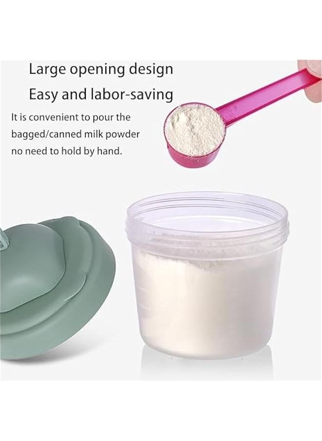 Gonice - Baby Milk Powder Formula Dispenser, 4 Layers Baby Formula Containers for Travel, Formula Holder Mixer, Baby Feeding Snack Storage Container, Portable, Stackable - Image 1