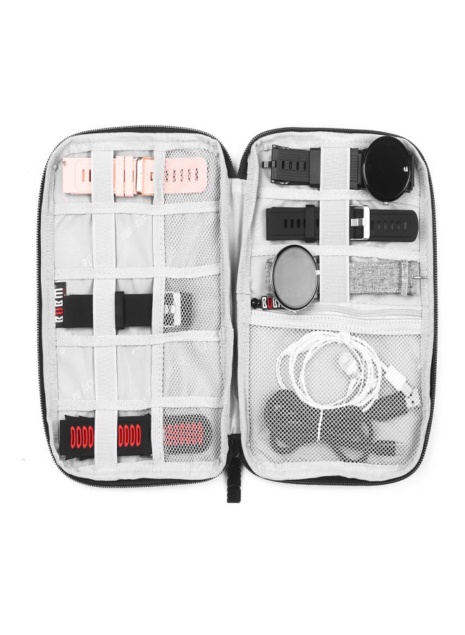 BUBM Electronic Organizer Water-Resistant Padded Nylon Travel Cable Organizer USB Flash Drive Case Gadget Bag for Cord Cable Earphones Watch band Smart Watch - Image 5