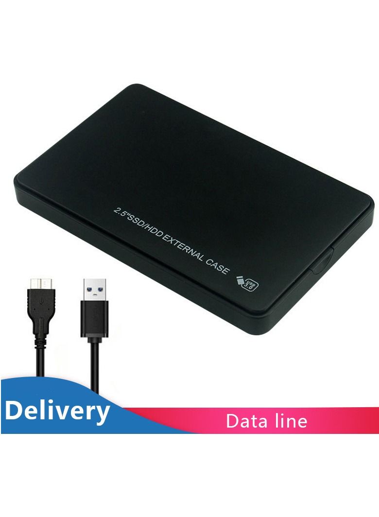 AROAQ Enclosure Portable Mobile Hard Drive Cases for SSD External Storage With USB3.0/2.0 Cable ABS - Image 1