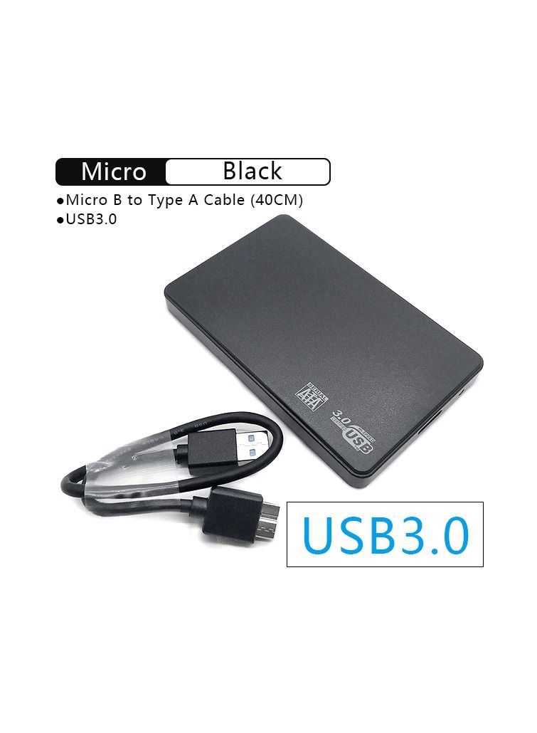 AROAQ Enclosure Portable Mobile Hard Drive Cases for SSD External Storage With USB3.0/2.0 Cable ABS - Image 2