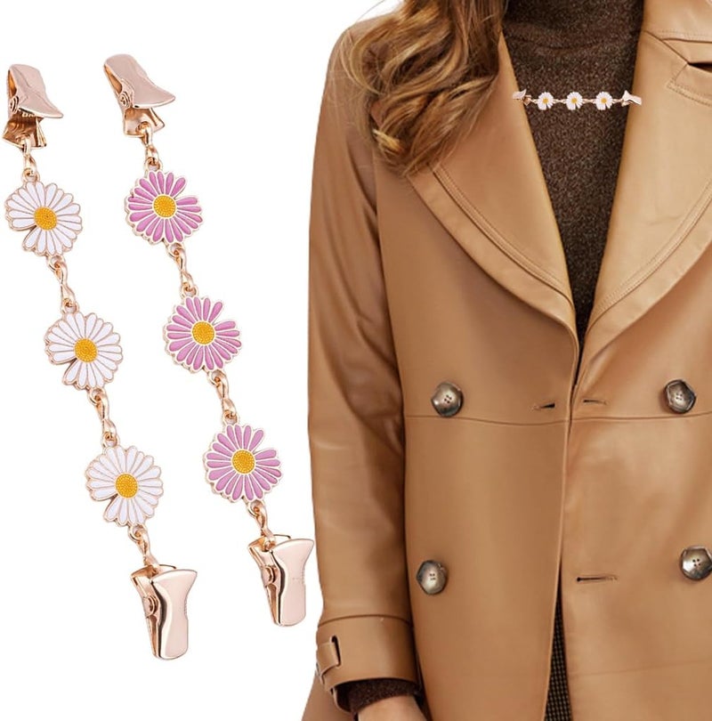 HANNEA® Cinch Sweater Shawl Dress Clips Back Clothing Cinch Shawl Clips for Women-Multicolor - Image 1