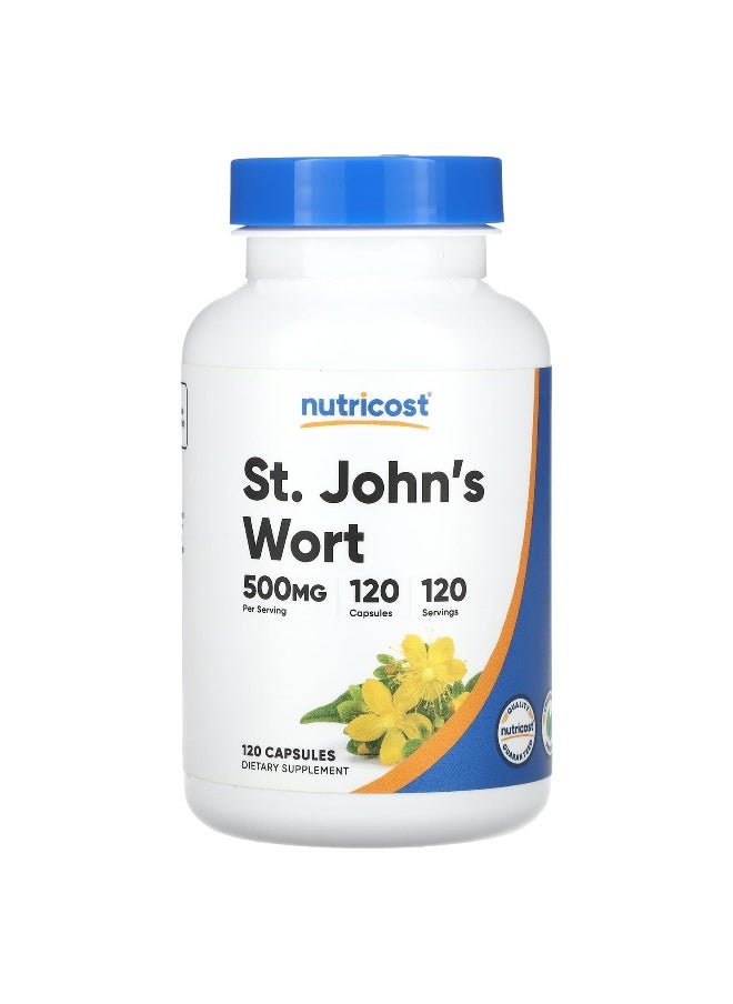 Nutricost - Nutricost, St. John's Wort, 500 mg , 120 Capsules - Image 1