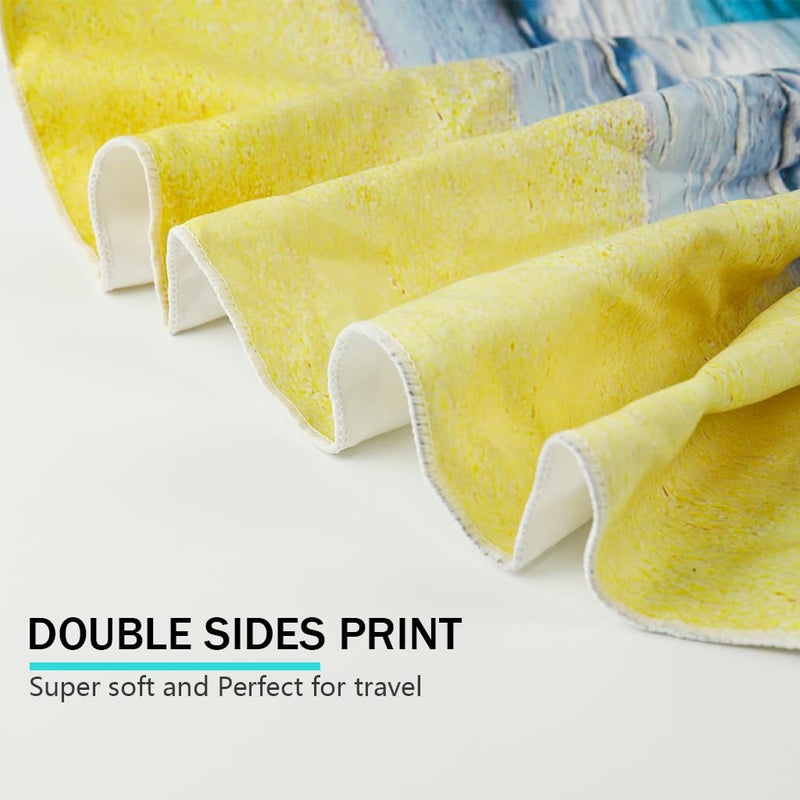 PALAY® Beach Wear for Women & Men Quick Dry Fitness Towel & Blanket with Storage Mesh Bag - Sandproof Swimsuit Cover Up & Mat - Lightweight Beach Outfits - Image 4