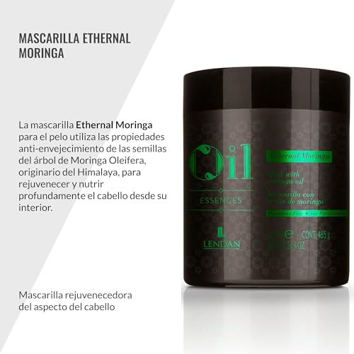 Lendan - Hydrating Hair Mask - Ethernal Moringa Mask - 500 ml - For Dry or Damaged Hair - With Moringa Oil - Helps Hydrate and Nourish for a Healthier Look - Helps Strengthen Hair - Image 2