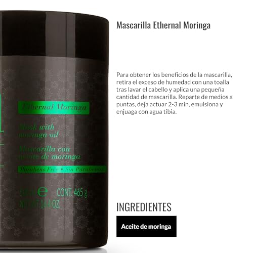 Lendan - Hydrating Hair Mask - Ethernal Moringa Mask - 500 ml - For Dry or Damaged Hair - With Moringa Oil - Helps Hydrate and Nourish for a Healthier Look - Helps Strengthen Hair - Image 4