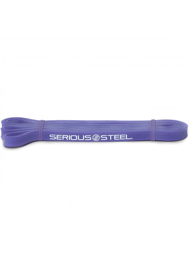 SERIOUS STEEL FITNESS Assisted 41" Pull-Up Band, Resistance & Stretch Band, Powerlifting Band & Pull-up Assist Loop Band (#1 Purple - Single Band)