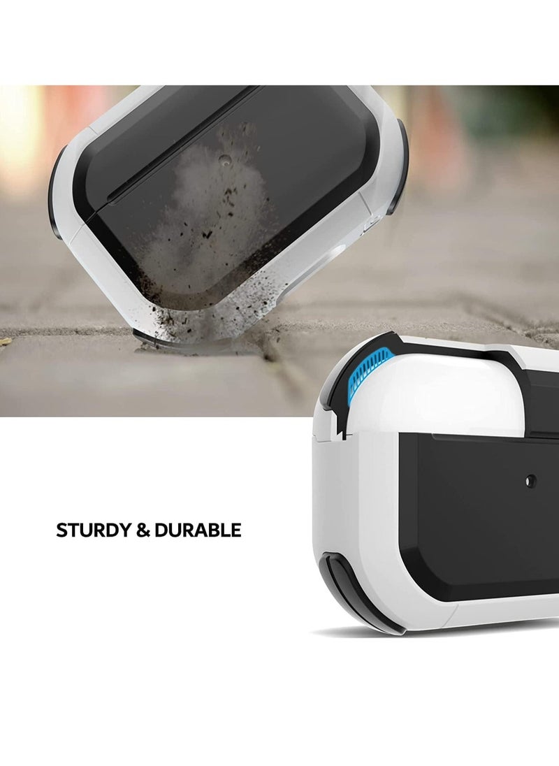 ELTRAZONE AirPods 3 Case Cover with Keychain Upgraded Armor Shockproof Hard-Shell Protective TPU Compatible for Apple Airpods 3rd Generation Case for Women Men Girls Boys (Front LED Visible) - Image 4