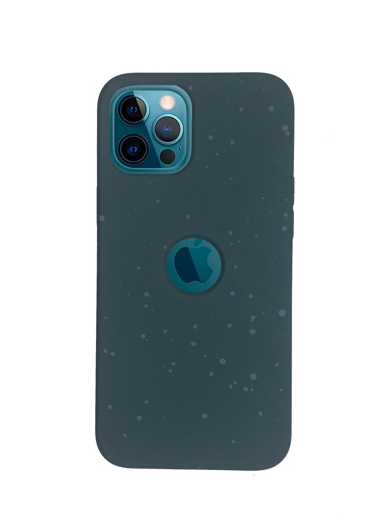 iPhone 12 Pro Max New Dotted Design Glow Feel PKK Silicone Case for iPhone 12 Pro Max Dark Green