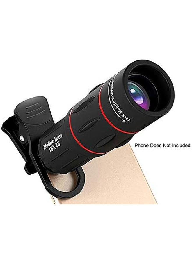 erorex Cell Phone Camera Lens，Universal 18X25 Clip On Monocular Telescope Mobile Zoom Lens Fits Most Smartphones For Birdwatching Traveling Hunting Fishing Football Games Outdoor Concert - Image 3