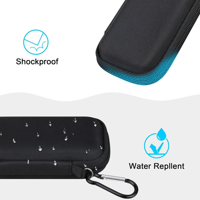 Lacdo Hard Carrying Case for SanDisk Extreme Pro/SanDisk Extreme Portable External SSD 500GB 1TB 2TB 4TB USB-C Solid State Drive EVA Shockproof Protective Storage Travel Bag, Black+Black - Image 5