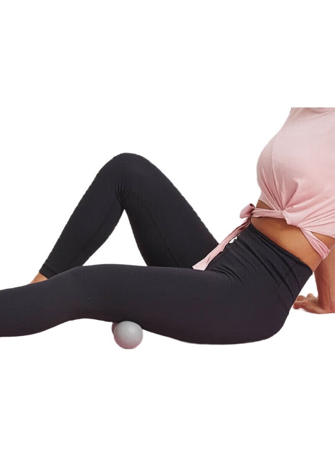 Keep Peanut-Shaped Fascia Ball, Solid Silicone, Back And Sole Fascia Relaxation Ball, Yoga Fitness Muscle Relaxation, Pink - Image 2