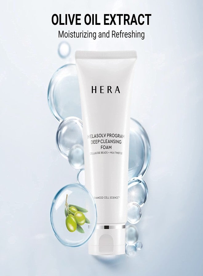 HERA Foaming Facial Cleanser - Professional Deep Cleansing Foam with Cellulose Beads and Milk Thistle - Antioxidant and Hydrating Foam Cleanser - For Bright and Soft Skin - 6.6 Ounce by Amorepacific - Image 5