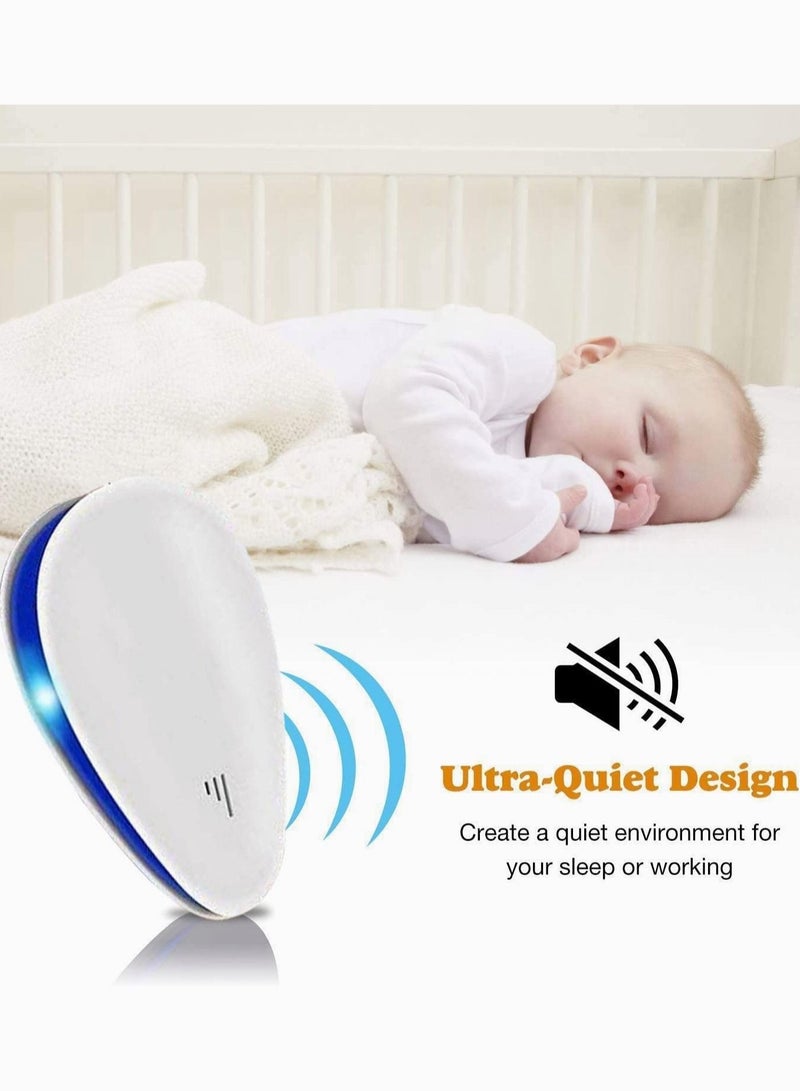 Captaintech 2 Pcs Ultrasonic Pest Repeller Electronic Plug in Indoor Defende Use for Drive Fleas Mosquitos Bed Bugs Cockroach Rats Rodents Mice Insect Ants Spiders Away - Image 2