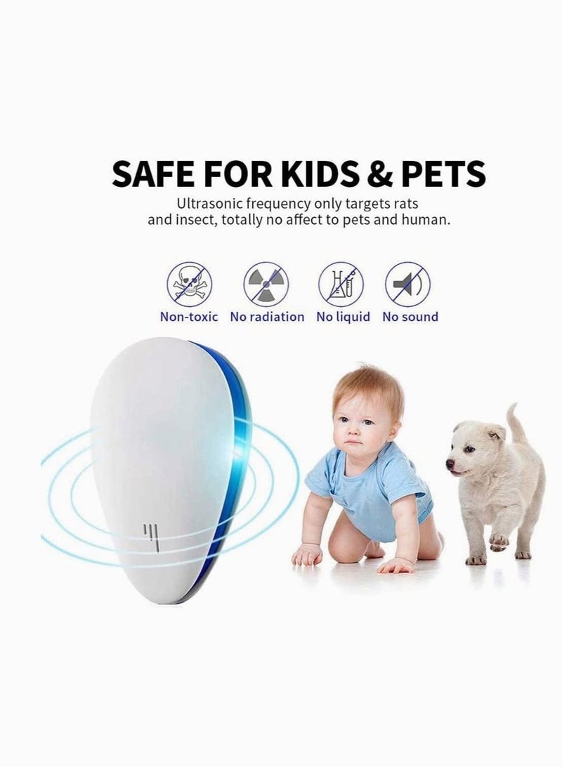 Captaintech 2 Pcs Ultrasonic Pest Repeller Electronic Plug in Indoor Defende Use for Drive Fleas Mosquitos Bed Bugs Cockroach Rats Rodents Mice Insect Ants Spiders Away - Image 5