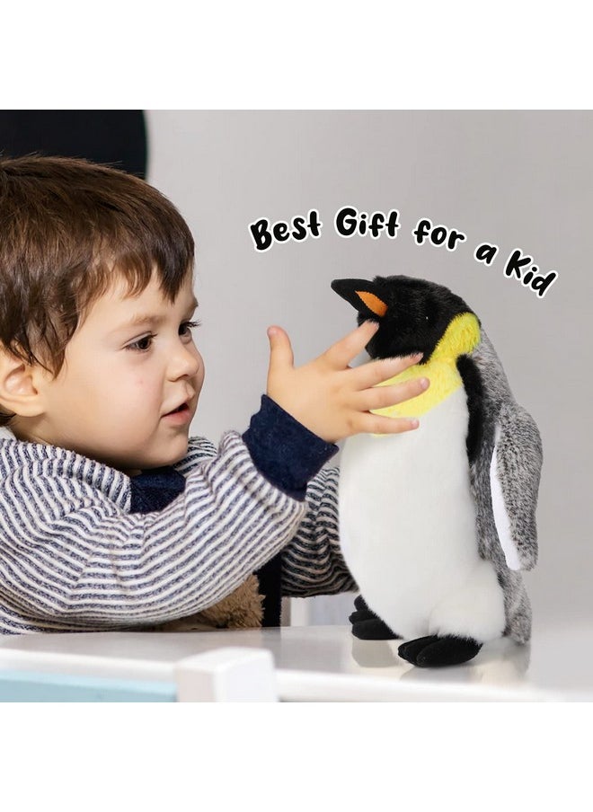 Penguin Plush Toy, 10" Stuffed Animal Small Plushie Doll, Soft Fluffy Like Real Penguin Hugging Toy Present For Every Age & Occasion