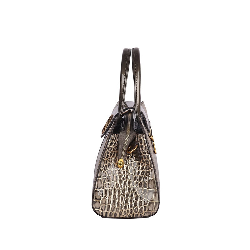 Crocodile Pattern Genuine Leather Women'S Bag Fashion Casual All-Match Elegant Large Capacity Handheld Shoulder Crossbody - Image 5