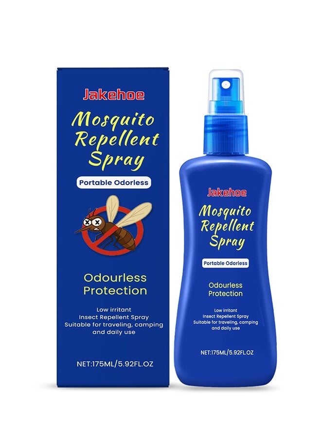 Jakehoe مُسَحِّب مكافحة البعوض 175 مل، طبيعي، خالي من الديت، للاستخدام في المنزل والمعسكرات والمناظر الطبيعية - Image 1