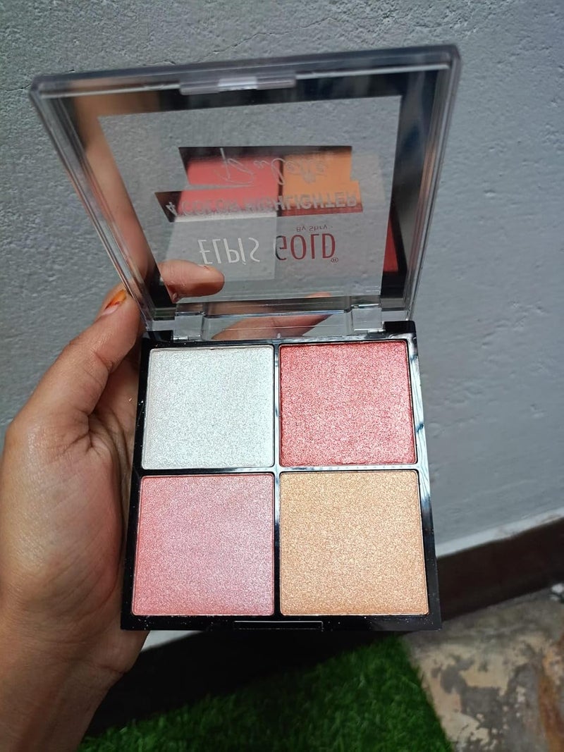 OSM COSMETICS 4 Color Highlighter Palette Bk22701 - Image 3