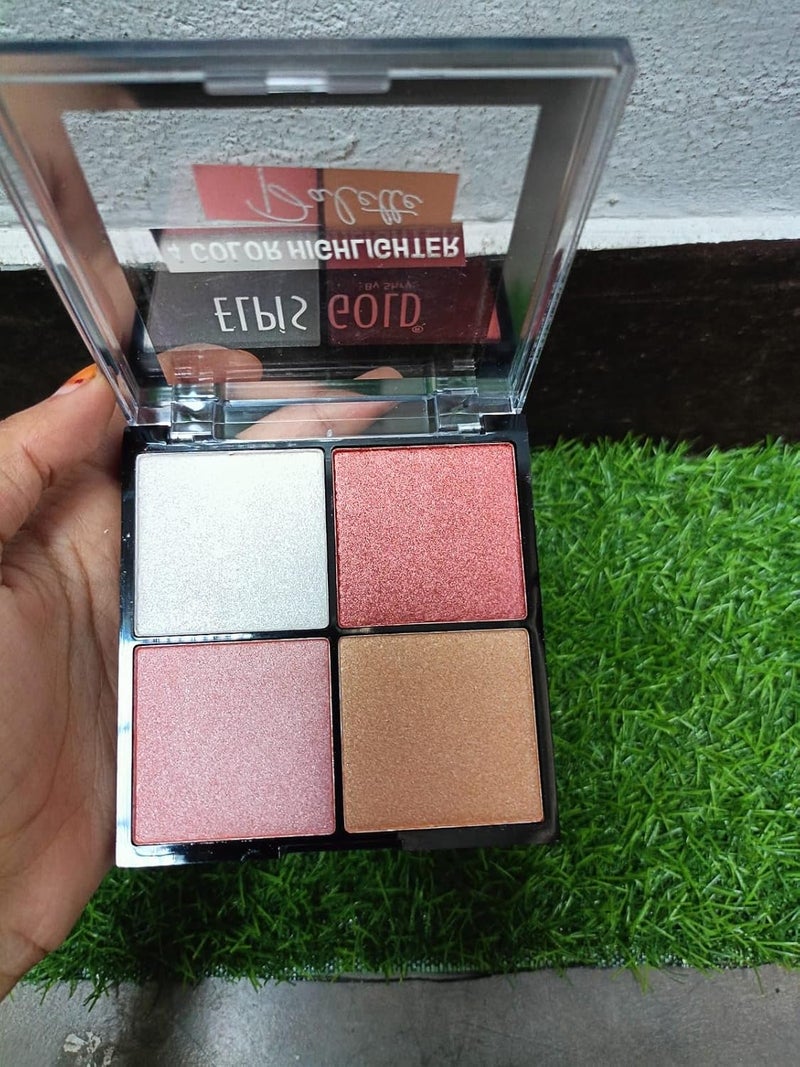OSM COSMETICS 4 Color Highlighter Palette Bk22701 - Image 2