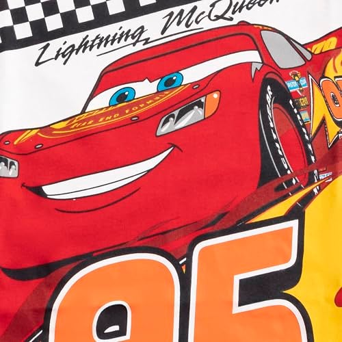Disney Cars Lightning McQueen Boys Short Sleeve T-Shirt and Shorts 2 Piece Set for Toddlers to Big Kids - Image 4