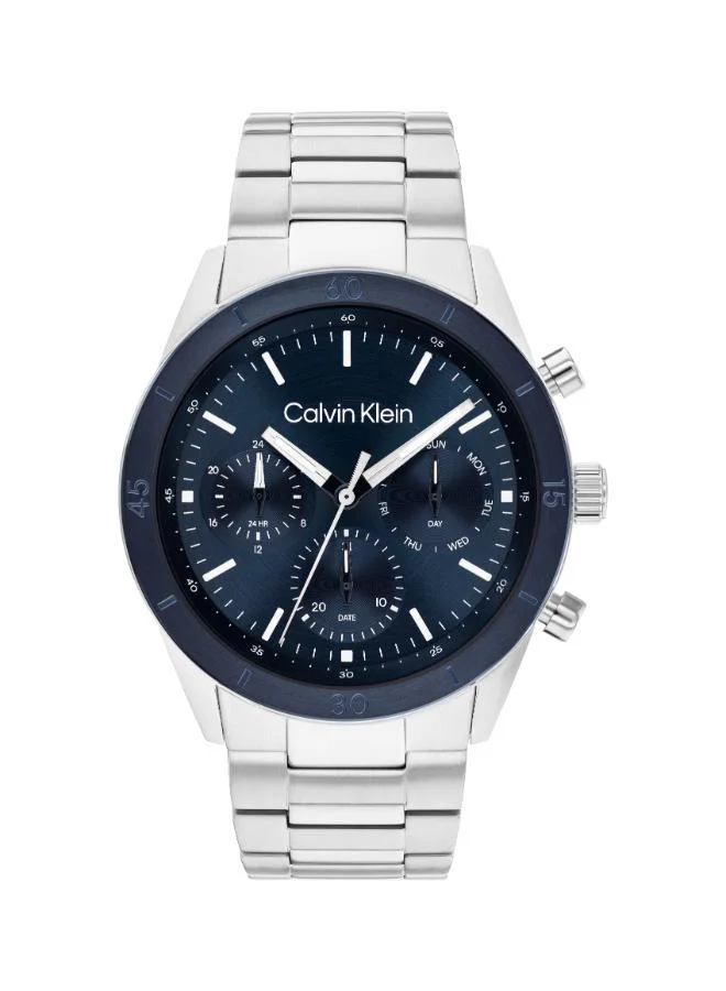Stainless Steel Quartz Multifunction Watch