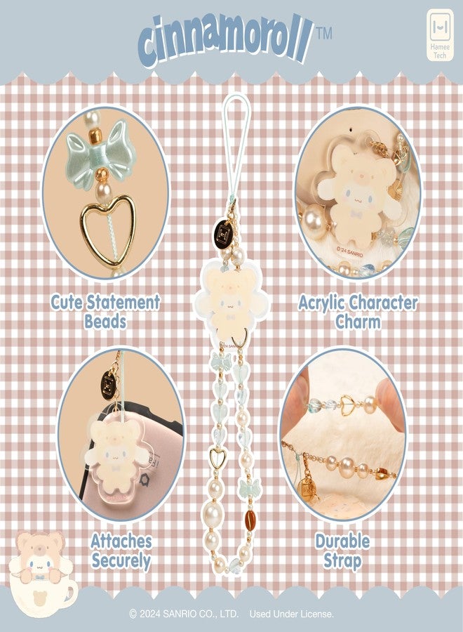 أي فيس سوار معصم iFace Hello Kitty and Friends المزين بالخرز [سلسلة Latte Bear] - سوار معصم لطيف للهواتف المحمولة والكاميرا والمفاتيح وأجهزة AirPods - Cinnamoroll - Image 2
