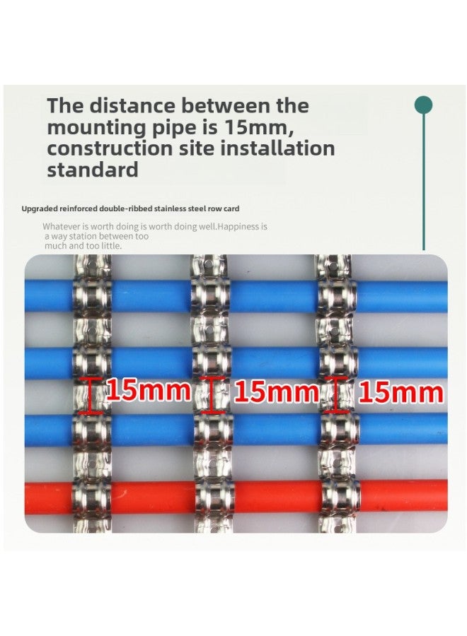 Unilateral Riding Marca Thickened Stainless Steel Pipe Buckle Half Code P Card Hitting Gasgun Wire Pipe Clamp 16/20/25/32-Specifications And Models:20mm Stainless Steel Card 1 100/bag-retail Price  - Image 5