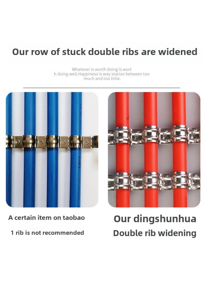 Unilateral Riding Marca Thickened Stainless Steel Pipe Buckle Half Code P Card Hitting Gasgun Wire Pipe Clamp 16/20/25/32-Specifications And Models:20mm Stainless Steel Card 1 100/bag-retail Price  - Image 4
