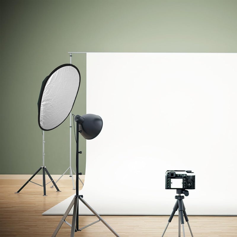 Portable Oval Photography Reflector Light Diffuser Panel with Silver and Double-Sided Surfaces Compact Foldable Reflective Board for Outdoor and Studio Photo Lighting - Image 5