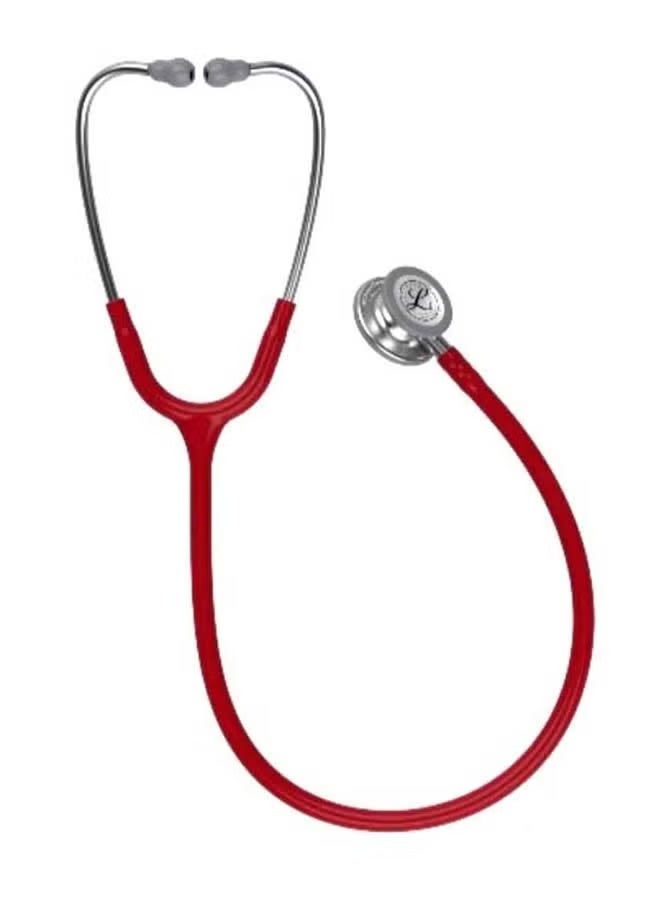 3M Littmann Classic Medical Stethoscope, Universal Third Generation Double-SidedAdult and Child Stethoscope 5627  Wine Red - Image 2