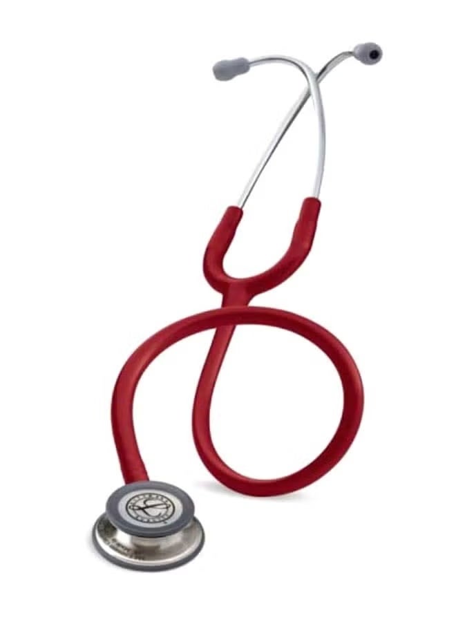 3M Littmann Classic Medical Stethoscope, Universal Third Generation Double-SidedAdult and Child Stethoscope 5627  Wine Red - Image 4