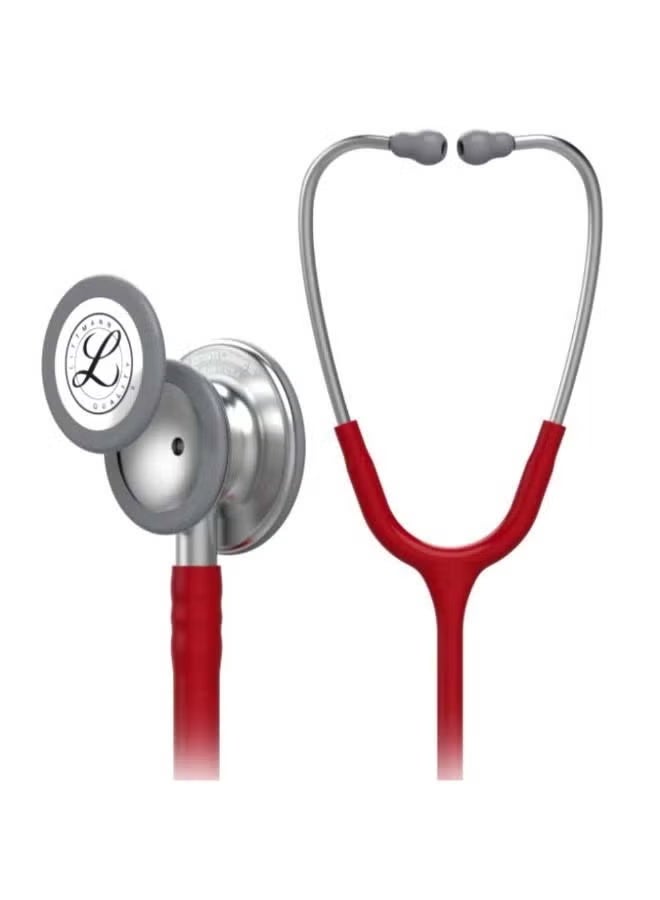 3M Littmann Classic Medical Stethoscope, Universal Third Generation Double-SidedAdult and Child Stethoscope 5627  Wine Red - Image 3