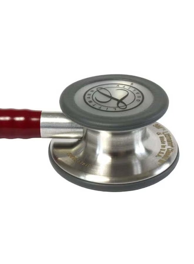 3M Littmann Classic Medical Stethoscope, Universal Third Generation Double-SidedAdult and Child Stethoscope 5627  Wine Red - Image 5