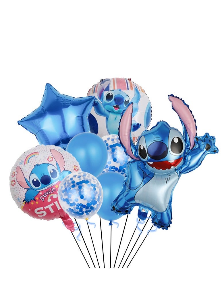 Party Balloon Set, Stitchboy Cartoon Character Shape, Balloons, Angry Party Balloon Combo - Image 1