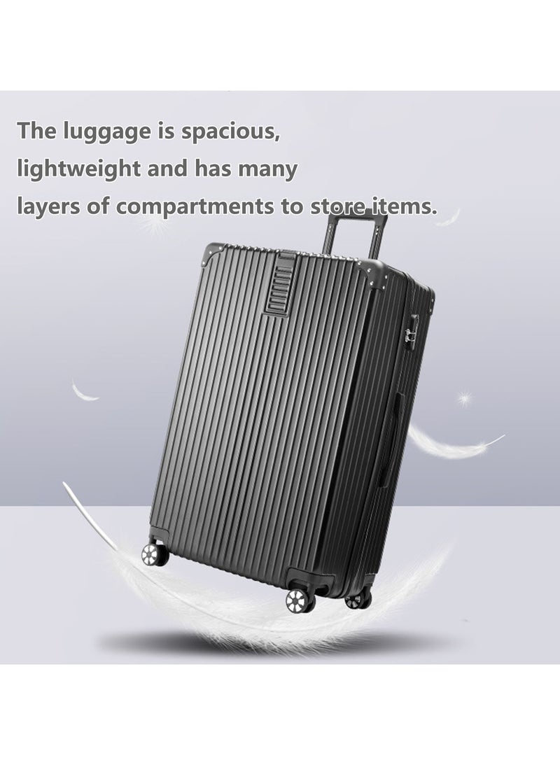 Lightweight Luggage Checked Bag- 24 Inches Hardshell Suitcase Spinner Luggage for Travel | ABS Medium Size Luggage with Spinner Wheels 4