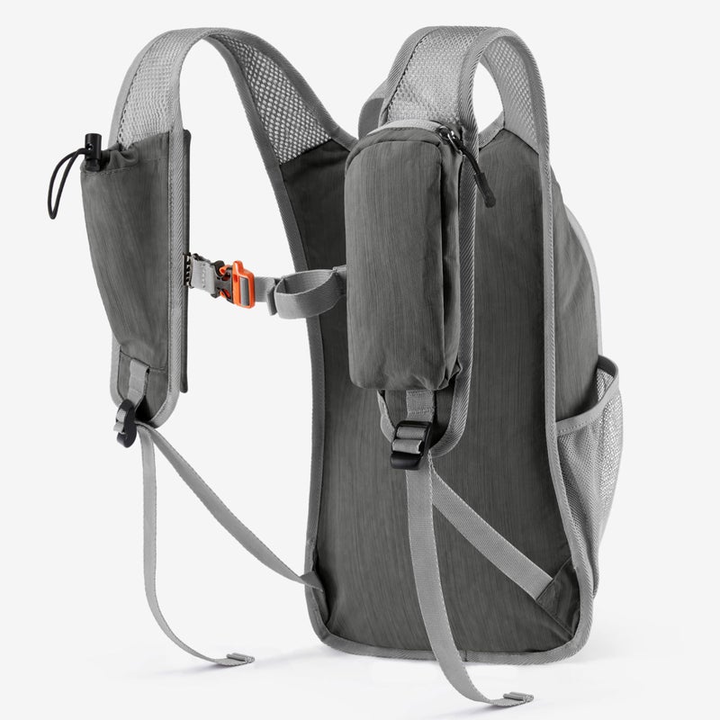 Uselike 10L Small Hiking Backpack Travel Daypack Lightweight Packable Back Pack for Women Men(Iron Grey) - Image 2