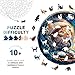 Purdicra Wooden Jigsaw Puzzles Space Cat Wooden Puzzles for Adults with Unique Shape Adult Jigsaw Puzzle Birthday Gifts for Adults 114x113200pcs - Image 4