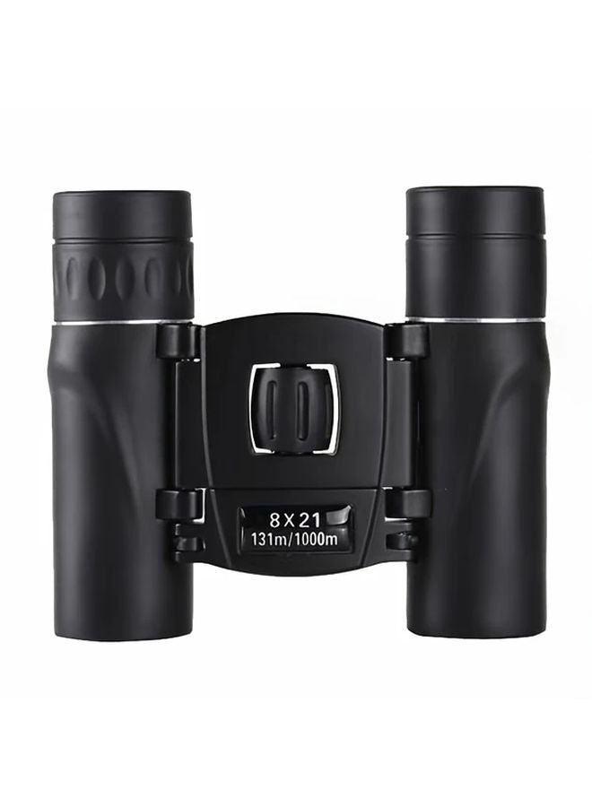 Black 8x21mm Compact Binoculars High Definition for Bird Watching Hiking - Image 1