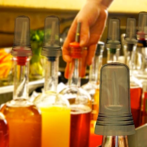 Esatto 24 Pieces Pour Spout Covers Champagne Liquor Bottle Toppers, Universal Bottle Pour Dispenser, Liquor Bottle Covers Bottle Cover Dust for Home Kitchen Tools Supplies - Image 4