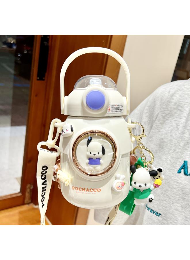 Sanrio Kulomi Children's Thermos Cup Special For School Cute Suction Cup Girls Cute Belly Water Cup 