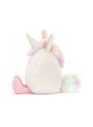 Amuseabean Unicorn Plush Toy – Soft Bean-Shaped Unicorn with Pastel Mane and Horn, Cute Fantasy Collectible Gift for Kids - view 4
