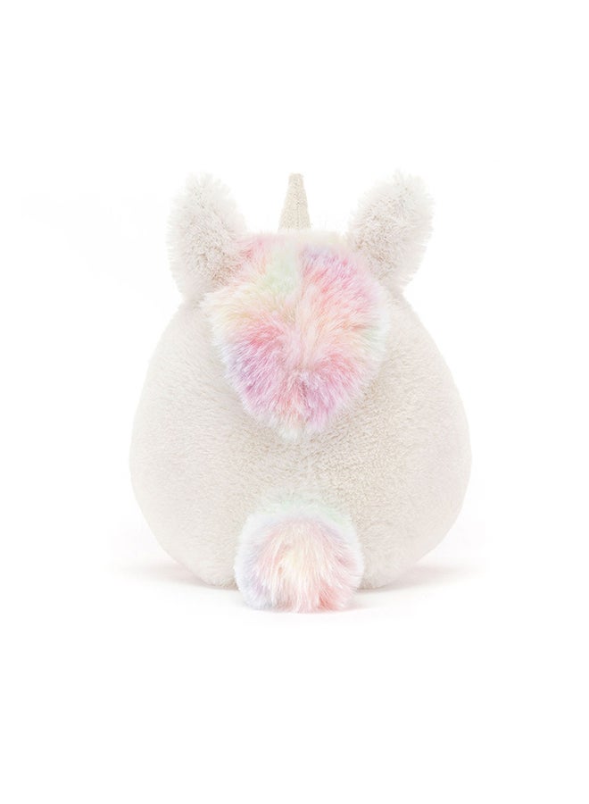 Jellycat Amuseabean Unicorn Plush Toy – Soft Bean-Shaped Unicorn with Pastel Mane and Horn, Cute Fantasy Collectible Gift for Kids - Image 2