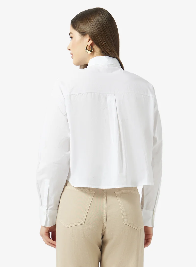 ONLY Printed Long Sleeve Short Shirt