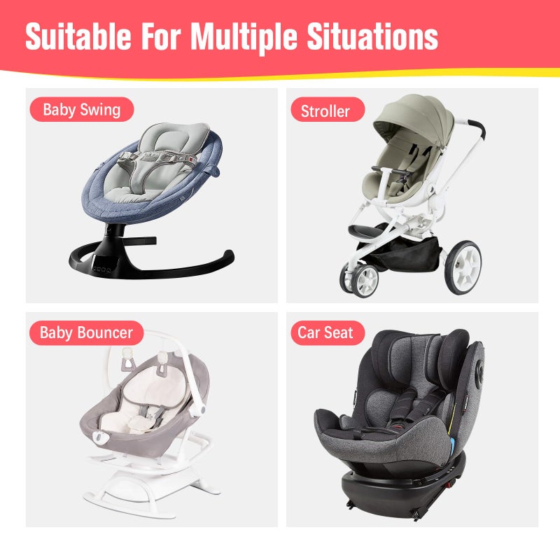 KAKIBLIN Baby Neck Pillow, Upgraded Baby Support Pillow,Baby Neck Support Pillow for Carseat, Newborn Neck Support for Car Seat,Pushchair,Travel (Flower) - Image 5