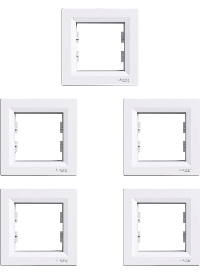 Schneider - Asfora - Single Frame, White EPH5800121 5 Pieces (Pack of 5) - Image 1