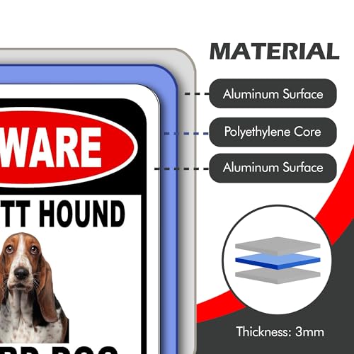 Work House Signs BEWARE ANATOLIAN SHEPHERD GUARD DOG Aluminum Composite Outdoor Sign 8.5" x10" Metal Security Notice for Yard, Fence, Porch, Property, and Business – No Trespassing, Warning, Attack Dogs, Protection - Image 2
